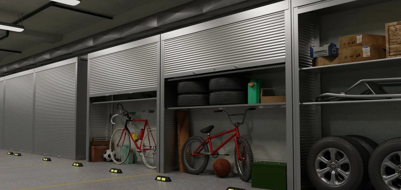 Железный шкаф в подземный паркинг