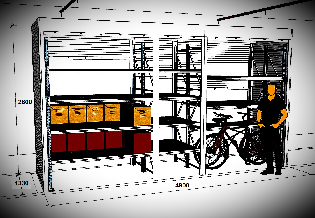 Ролл шкаф в паркинг
